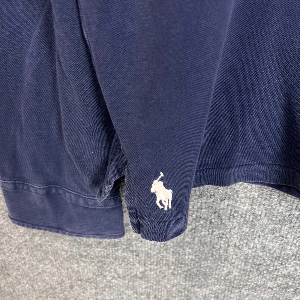 Polo Ralph Lauren Polo Shirt Mens XXL Navy Blue Excellent Featherweight Mesh